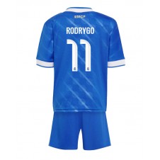 Real Madrid Rodrygo Goes #11 Tredjeställ Barn 2025-26 Korta ärmar (+ Korta byxor)